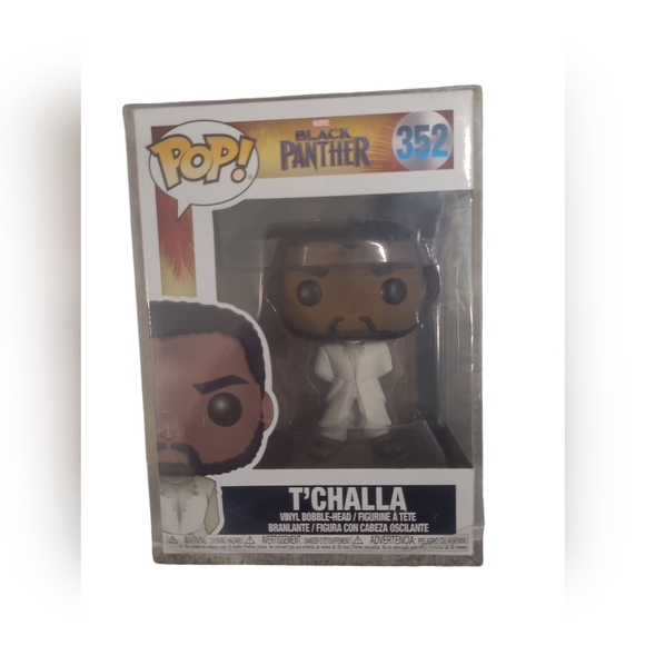 Funko Pop! Black Panther - T'Challa - (White) #352 - Picture 1 of 5